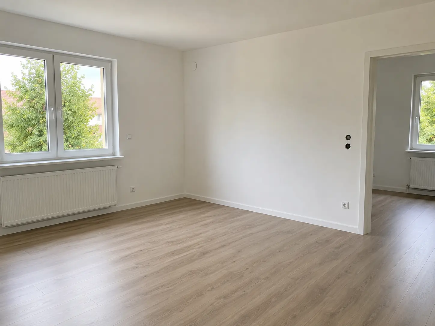 Besenrein übergebener Wohnraum nach dem Einsatz
